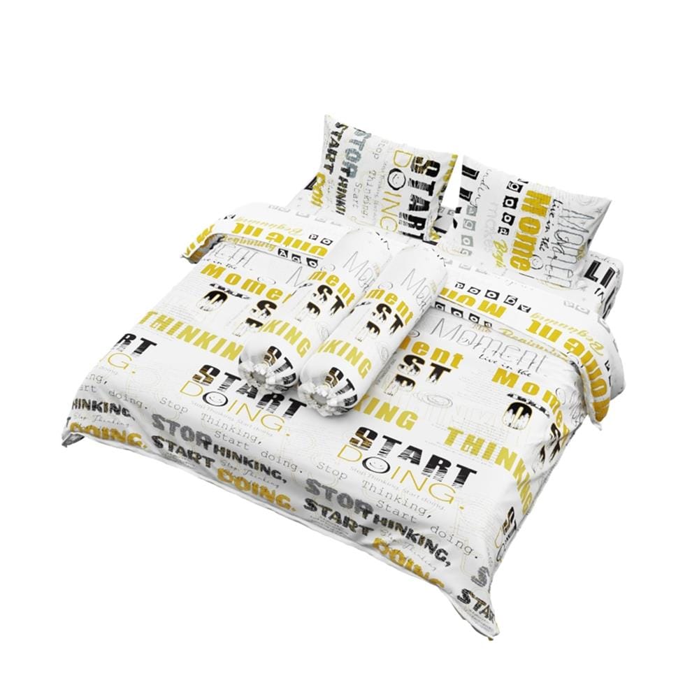 ชุดผ้าปูที่นอน 6 ฟุต (ชุด 6 ชิ้น) FACINO PRINT FA088