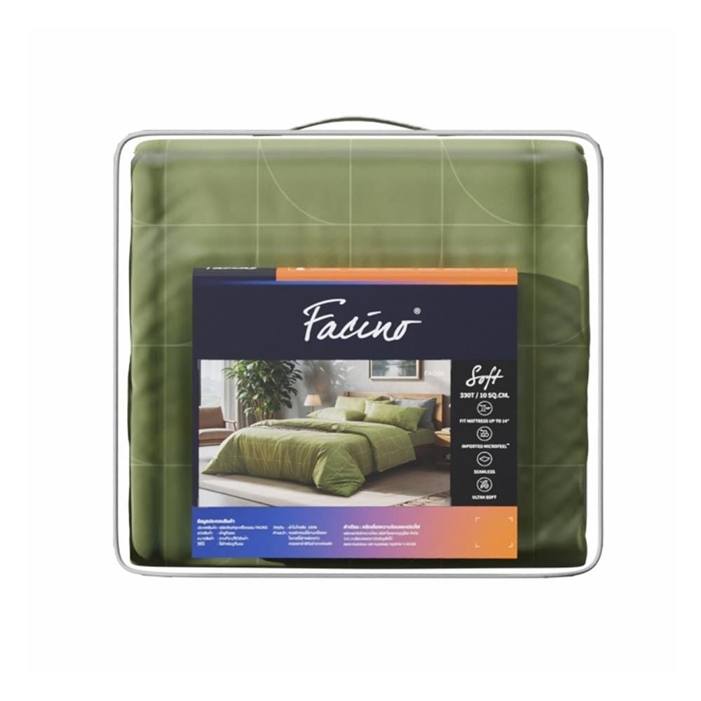 ชุดผ้าปูที่นอน 5 ฟุต (ชุด 6 ชิ้น) FACINO PRINT FA086