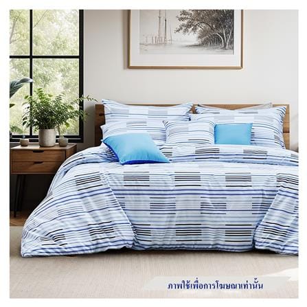 ชุดผ้าปูที่นอน 5 ฟุต (ชุด 6 ชิ้น) FACINO PRINT FA078_0