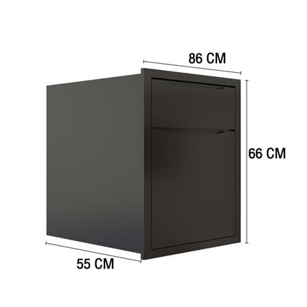ตู้ลิ้นชัก MJ ECO 86x66 ซม. สี DARK CHOCOLATE_3