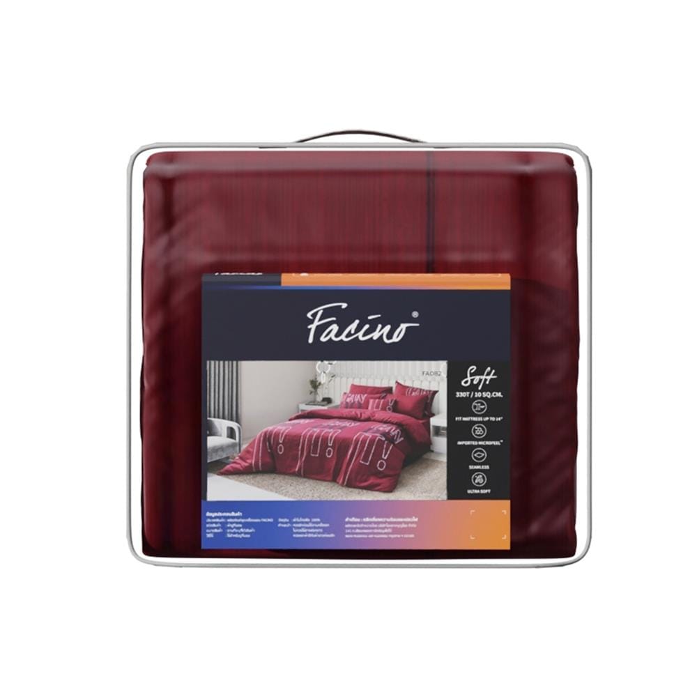 ชุดผ้าปูที่นอน 5 ฟุต (ชุด 6 ชิ้น) FACINO PRINT FA082