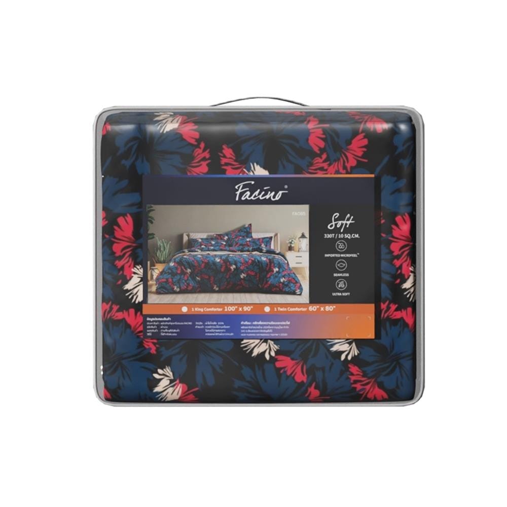 ชุดผ้าปูที่นอน 5 ฟุต (ชุด 6 ชิ้น) FACINO PRINT FA085