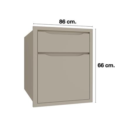 ตู้ลิ้นชัก MJ ECO 86x66 ซม. สี BEIGE_3