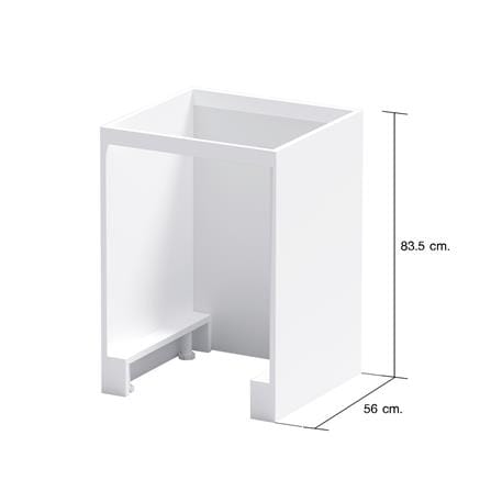 โครงตู้ใส่ถังแก๊ส CABIN UPVC 60x83.5 ซม. สีขาว_7