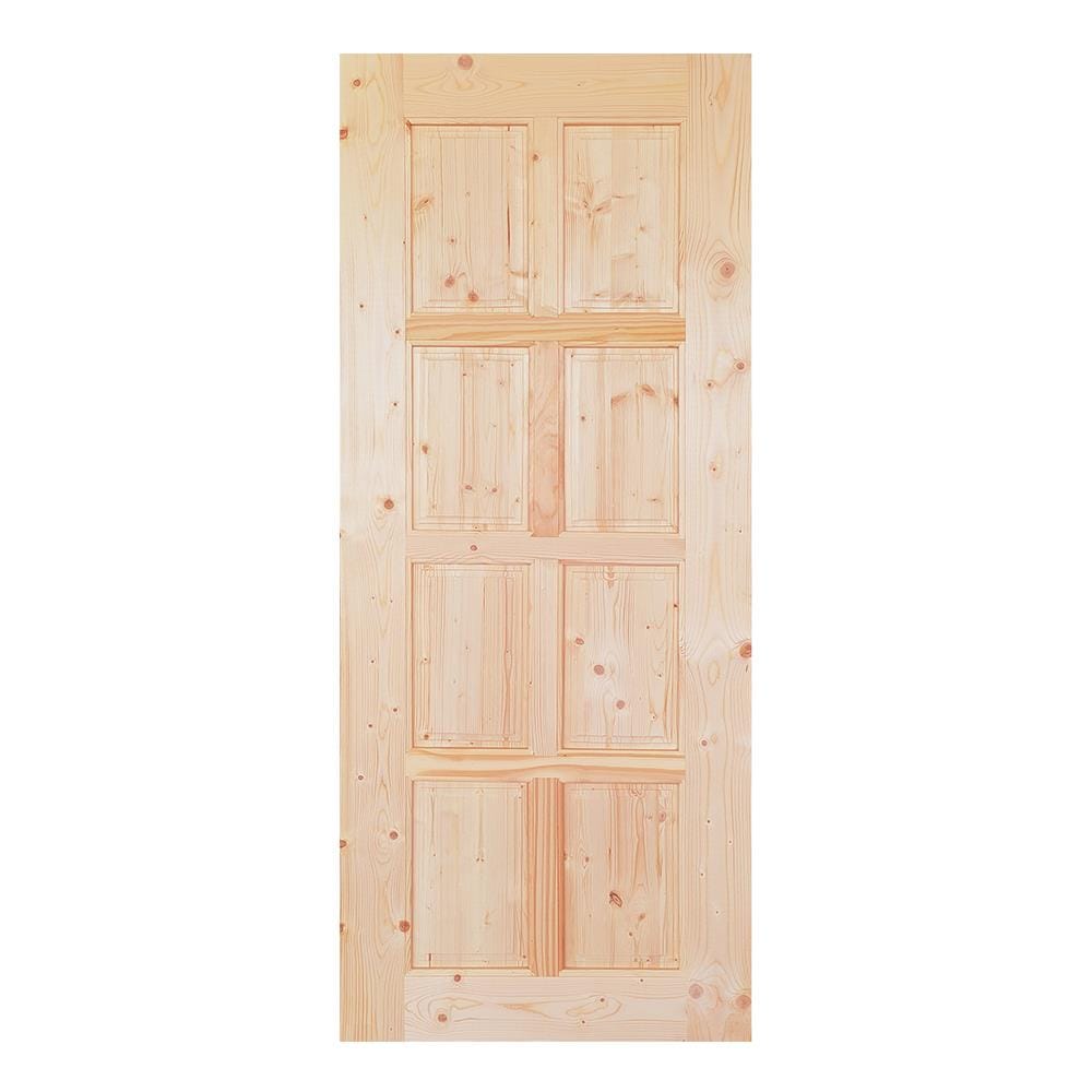 ประตูไม้สนนิวซีแลนด์ ไม่เจาะลูกบิด MODERN DOORS CE-11 90X200 ซม. สีธรรมชาติ