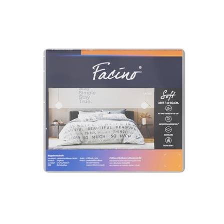 ชุดผ้าปูที่นอน 3.5 ฟุต (ชุด 3 ชิ้น) FACINO PRINT FA080_4