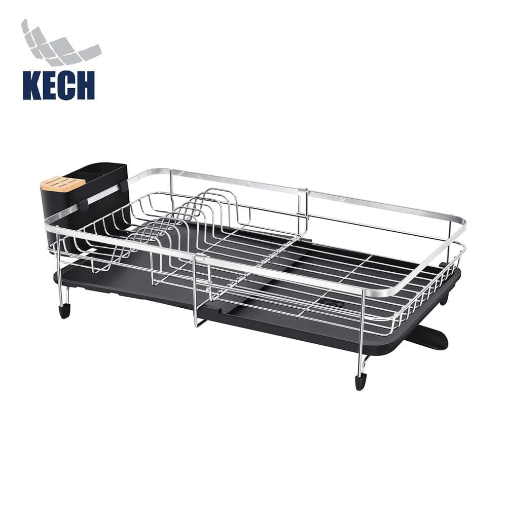 ชั้นคว่ำจานสเตนเลสปรับขนาดได้ KECH METAL