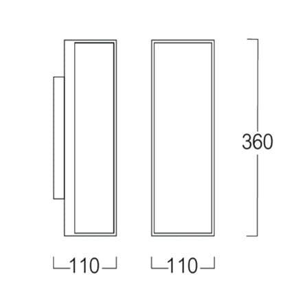 ไฟทางเดิน LED L&E 65-A0625 10 วัตต์ WARM WHITE สีเทา/ดำ_6
