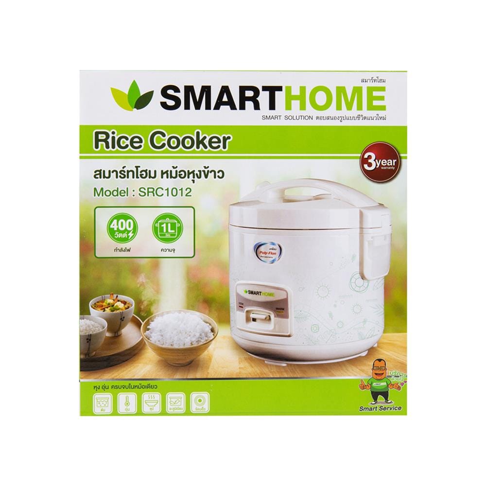 หม้อหุงข้าว MANUAL SMARTHOME SRC1012 1 ลิตร