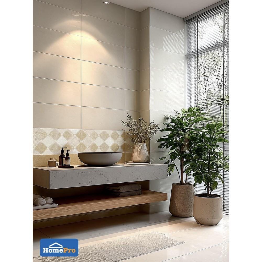 กระเบื้องผนัง 30x60 ซม. TARA แลนเดอร์ เบจ A 1.44 ตร.ม.