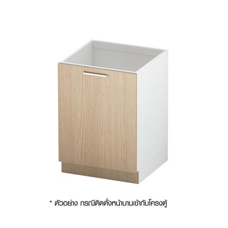 บานเดี่ยวโครงตู้ล่าง UPVC CABIN JUNO 60x83.5 ซม. สีบีช_4