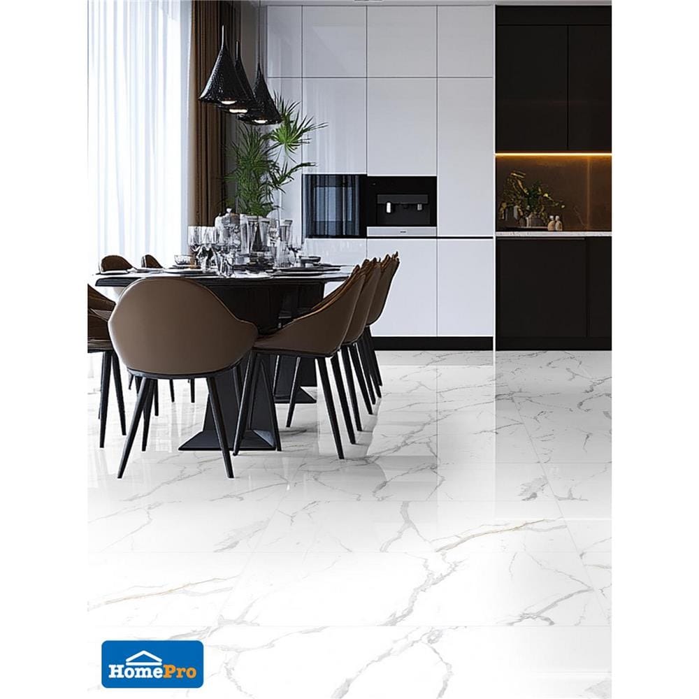 กระเบื้องพื้นพอร์ซเลน 80x160 ซม. DURAGRES นิว แบรี่  ขาว 2.56 ตร.ม.