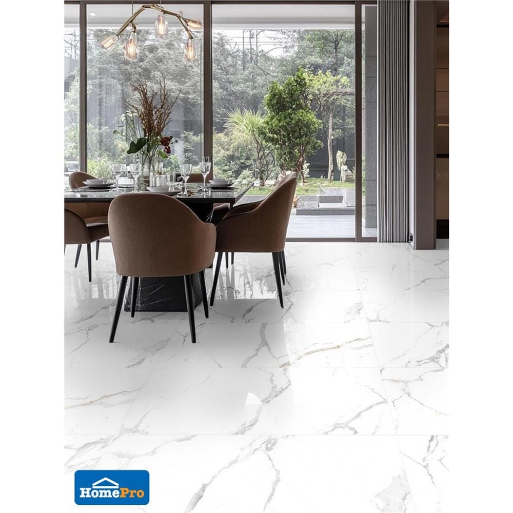 กระเบื้องพื้นพอร์ซเลน 80x160 ซม. DURAGRES นิว แบรี่  ขาว 2.56 ตร.ม.