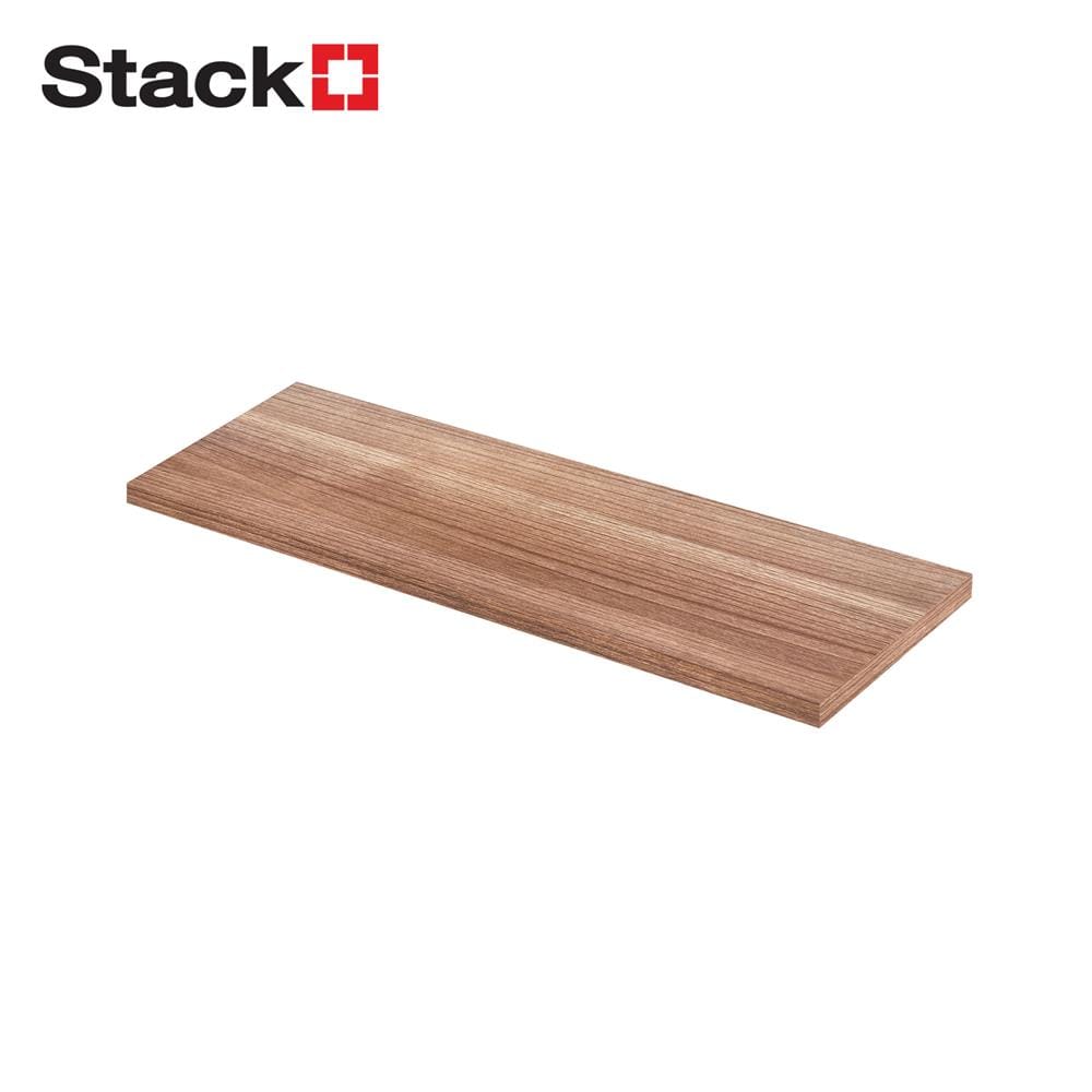 แผ่นชั้นไม้เมลามีน STACKO 80X30X1.6 ซม. สีดาร์ค วอลนัท