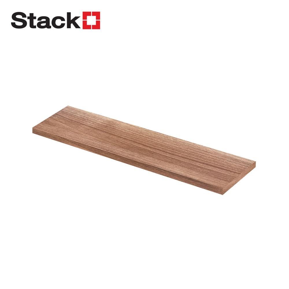 แผ่นชั้นไม้เมลามีน STACKO 80X20X1.6 ซม. สีดาร์ค วอลนัท