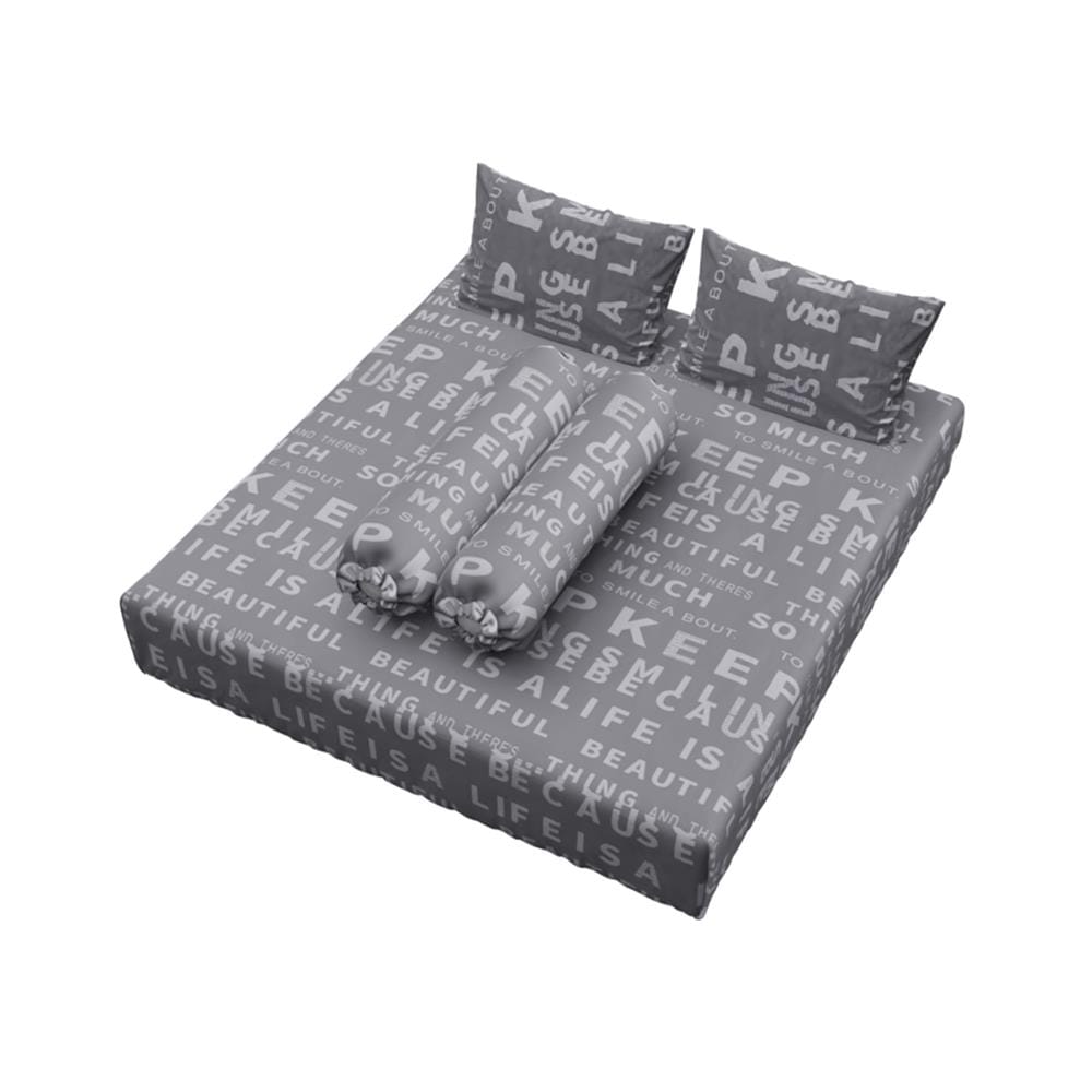 ชุดผ้าปูที่นอน 6 ฟุต (ชุด 5 ชิ้น) FACINO PRINT FA079