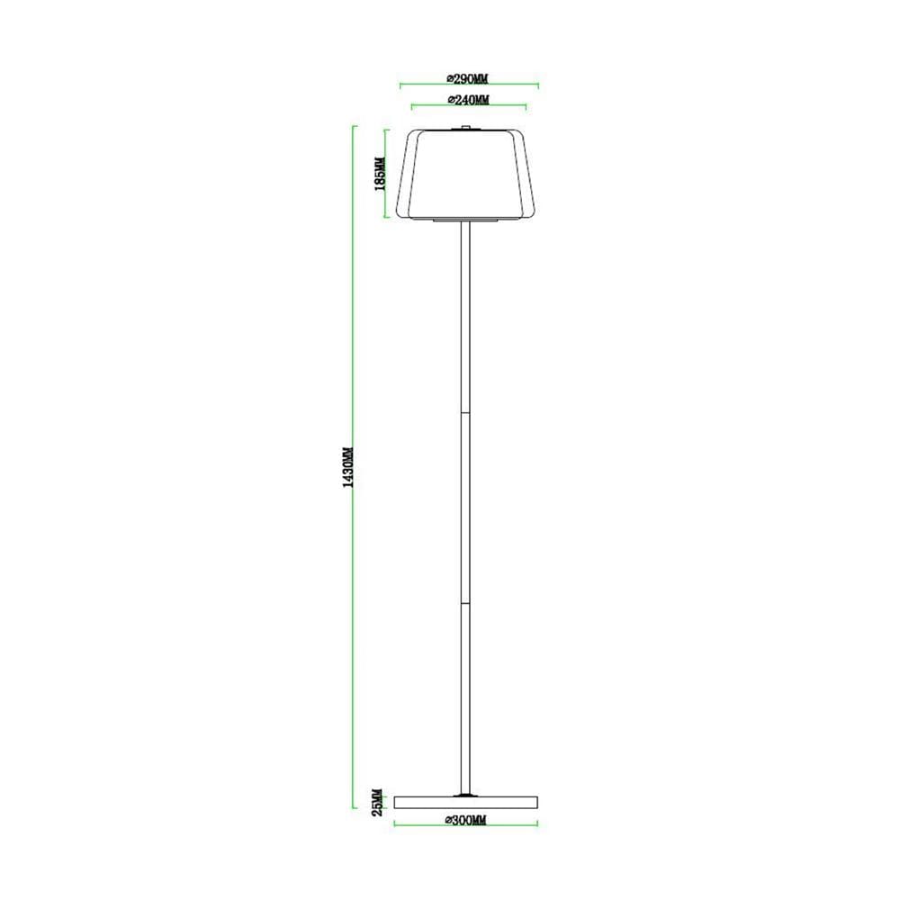 ไฟตั้งพื้น CARINI F240585 สีดำ/ลายไม้ 1 หัว