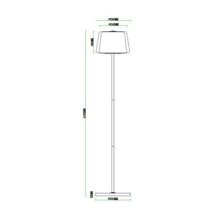 ไฟตั้งพื้น CARINI F240585 สีดำ/ลายไม้ 1 หัว_5