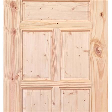 ประตูไม้สนนิวซีแลนด์ ไม่เจาะลูกบิด MODERN DOORS CE-07 ลวดลาย 100X200 ซม. สีธรรมชาติ_1