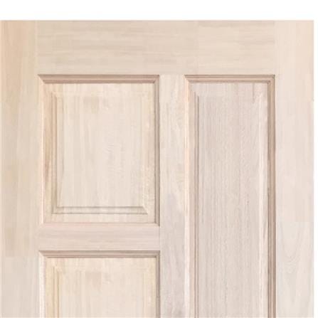 ประตูไม้เนื้อแข็ง N999 NARA-02 100X200 ซม. สีธรรมชาติ ไม่เจาะลูกบิด_1