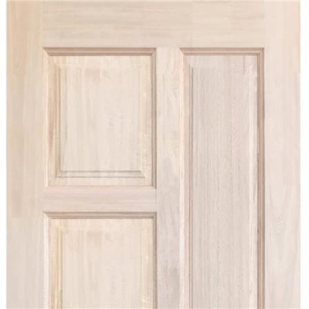 ประตูไม้เนื้อแข็ง N999 NARA-02 90X200 ซม. สีธรรมชาติ ไม่เจาะลูกบิด_1