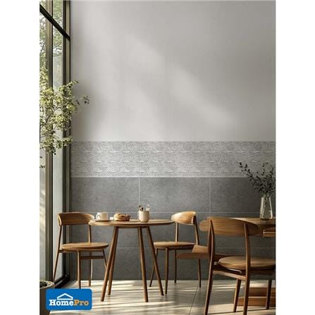 กระเบื้องผนัง 30x60 ซม. TARA โอเรียนน่า เทาอ่อน A 1.44 ตร.ม._3