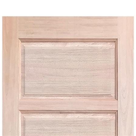 ประตูไม้เนื้อแข็ง N999 NARA-04 90X200 ซม. สีธรรมชาติ ไม่เจาะลูกบิด_1