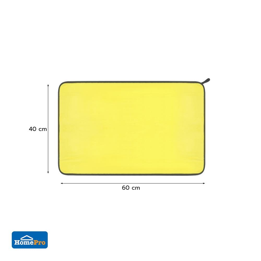 ผ้าไมโครไฟเบอร์ทำความสะอาดรถ ACCO 40X60 ซม. สีเหลือง (แพ็ก 2 ชิ้น)