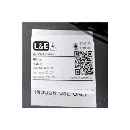 ไฟช่อ LED L&E 01-A0179 6 วัตต์ WARM WHITE สีทอง/ขาว 1 หัว_3