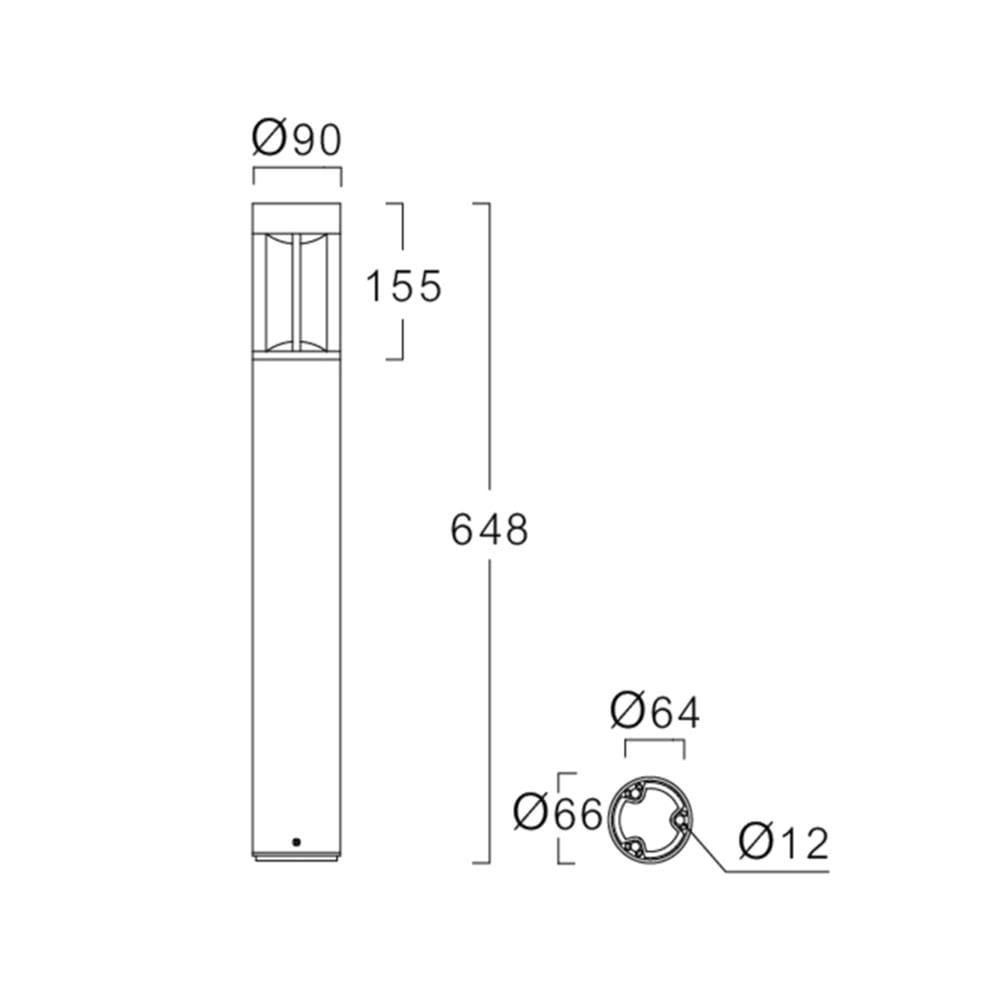 ไฟทางเดิน LED L&E 9P-A0236 6 วัตต์ WARM WHITE สีดำ