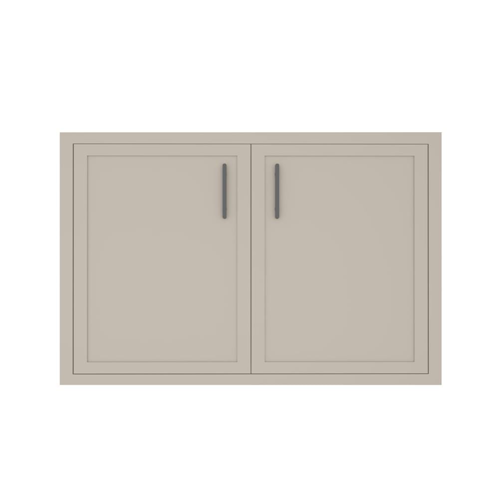 บานใต้เตา MJ SLIM SHAKER 86x56 ซม. ฺสี BEIGE