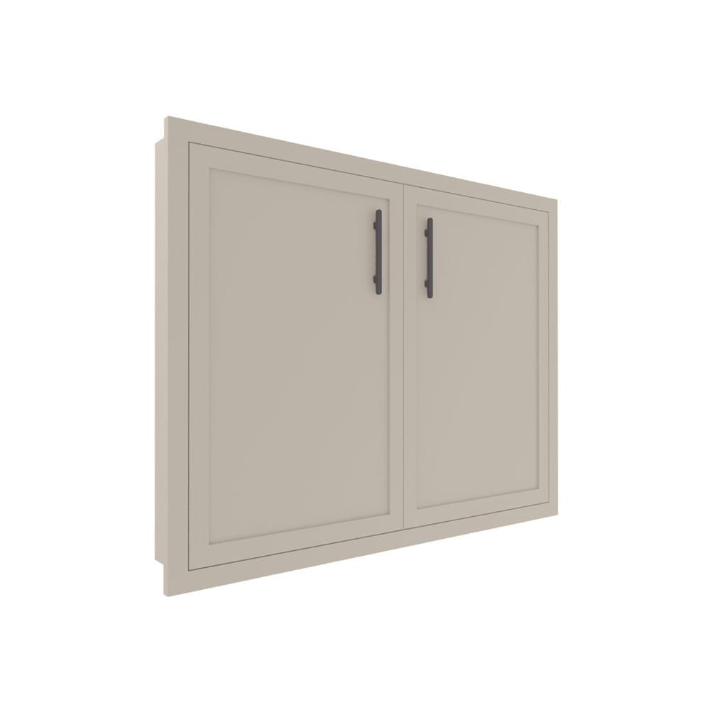 บานใต้เตา MJ SLIM SHAKER 86x56 ซม. ฺสี BEIGE