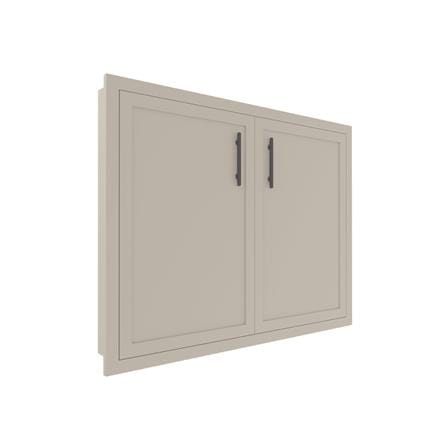 บานใต้เตา MJ SLIM SHAKER 86x56 ซม. ฺสี BEIGE_1