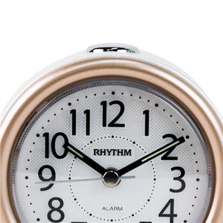นาฬิกาปลุก RHYTHM CRE317NR13 3.7X4 นิ้ว สีทอง_2