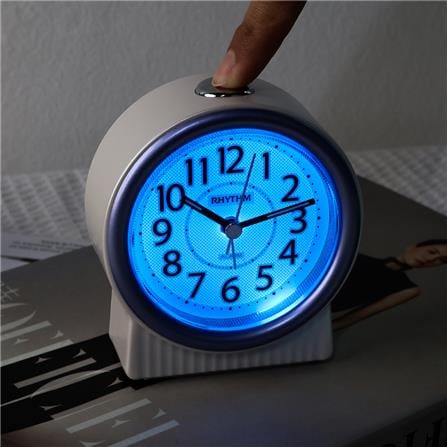 นาฬิกาปลุก RHYTHM CRE317NR13 3.7X4 นิ้ว สีทอง_4