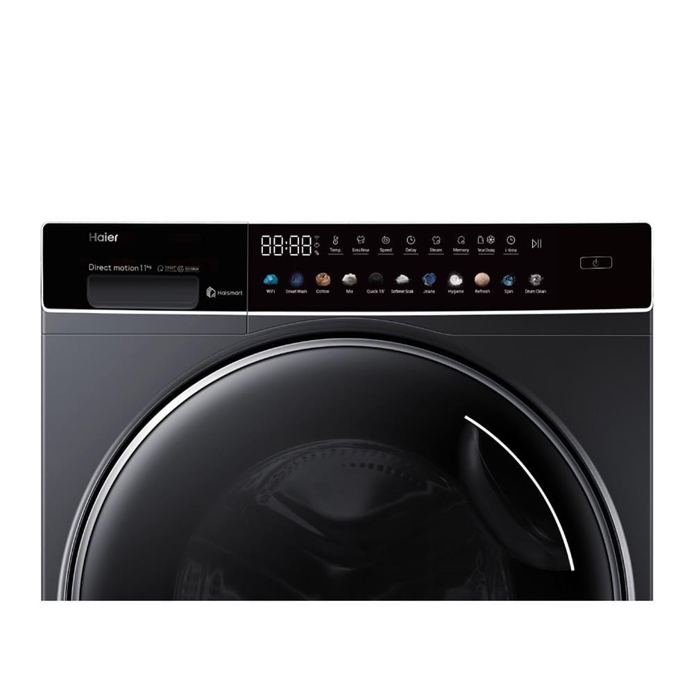 เครื่องซักผ้าฝาหน้า HAIER HW110-BD14166S8U1 11 กก. 1400 RPM อินเวอร์เตอร์ สีดำ
