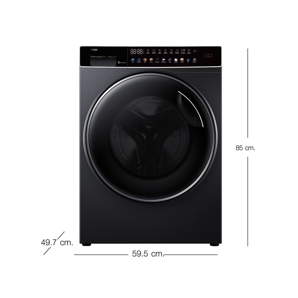 เครื่องซักผ้าฝาหน้า HAIER HW110-BD14166S8U1 11 กก. 1400 RPM อินเวอร์เตอร์ สีดำ