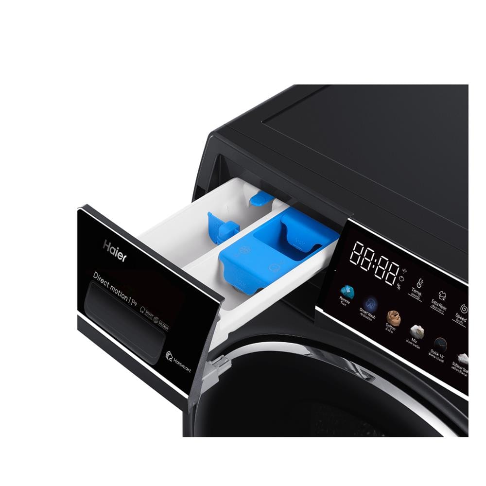เครื่องซักผ้าฝาหน้า HAIER HW110-BD14166S8U1 11 กก. 1400 RPM อินเวอร์เตอร์ สีดำ