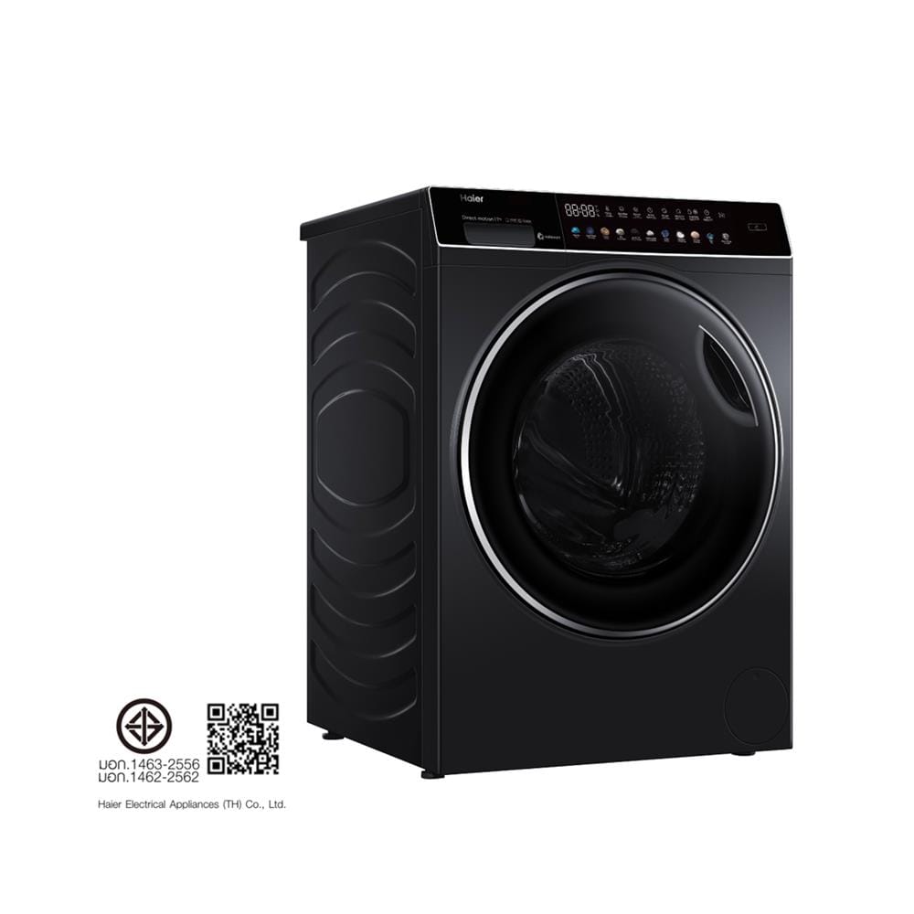 เครื่องซักผ้าฝาหน้า HAIER HW110-BD14166S8U1 11 กก. 1400 RPM อินเวอร์เตอร์ สีดำ