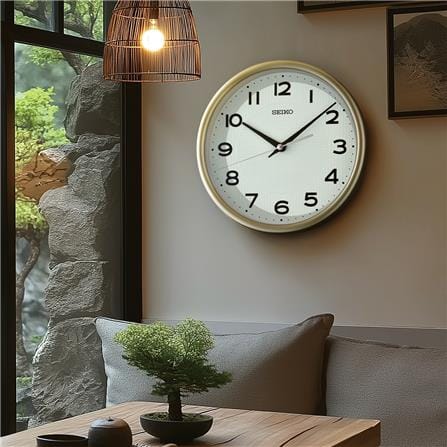 นาฬิกาแขวน SEIKO CLOCKS QXA836G 8.5 นิ้ว สีทอง_3