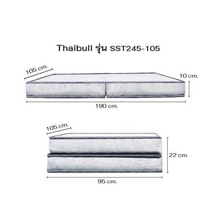 ที่นอนใยสังเคราะห์ 3.5 ฟุต THAIBULL รุ่น SST245-105_6