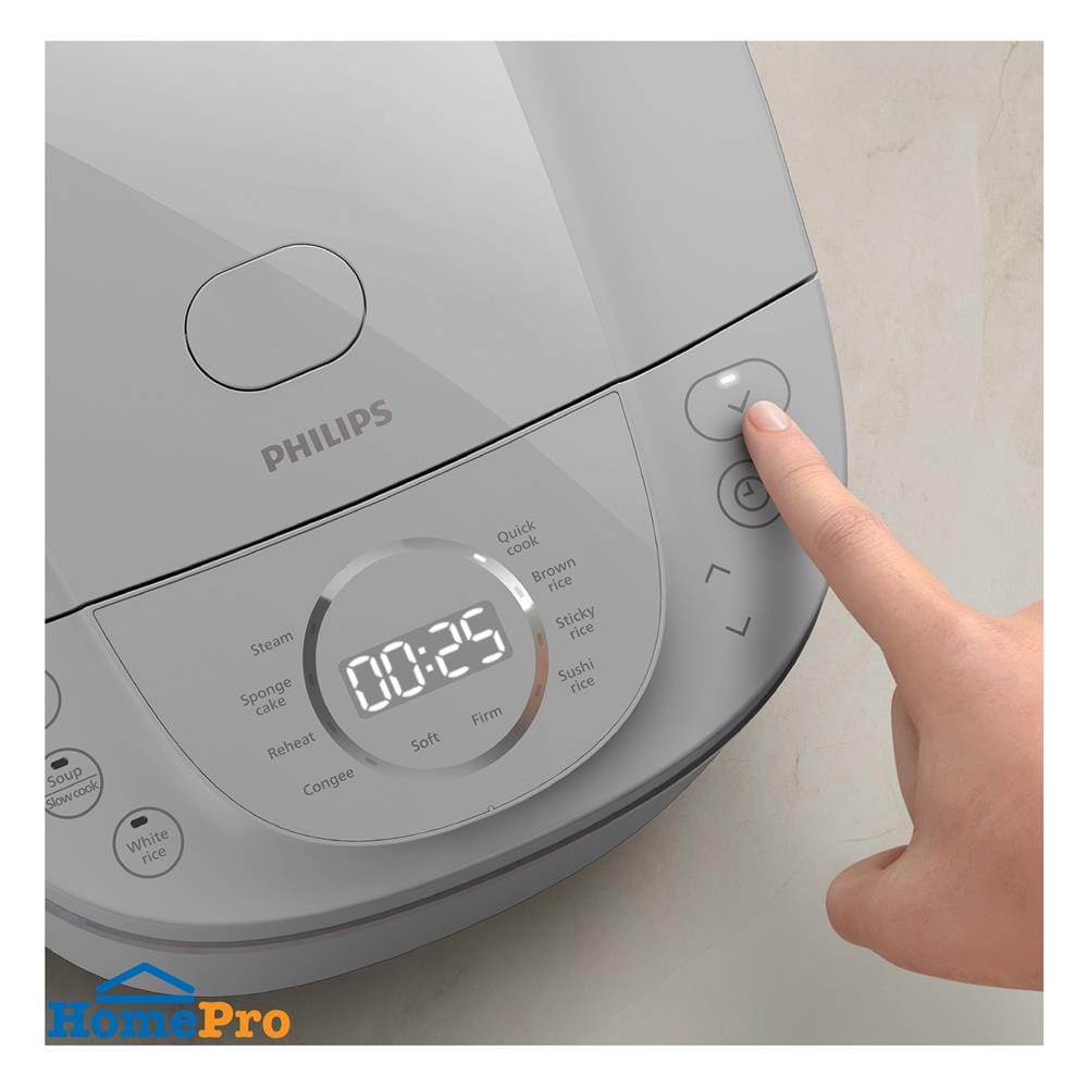 หม้อหุงข้าว DIGITAL PHILIPS HD4719/32 1.8 ลิตร สีขาว