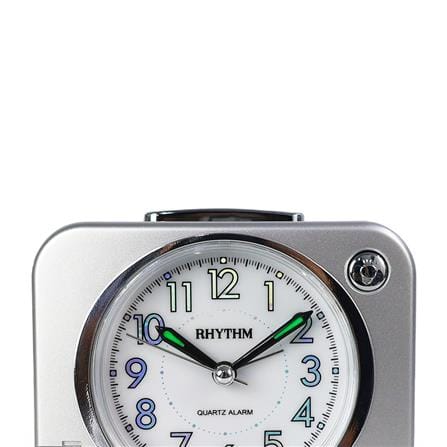 นาฬิกาปลุก RHYTHM CRA827NR66 4.2X3.7 นิ้ว สีเงิน_1