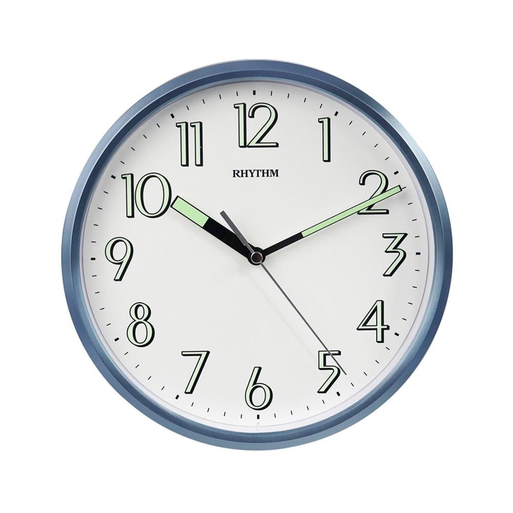 นาฬิกาแขวน RHYTHM CMG727NR04 9.5 นิ้ว สีฟ้า