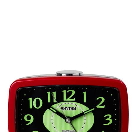 นาฬิกาปลุก RHYTHM CRA630NR01 4.9X4 นิ้ว สีแดง_1