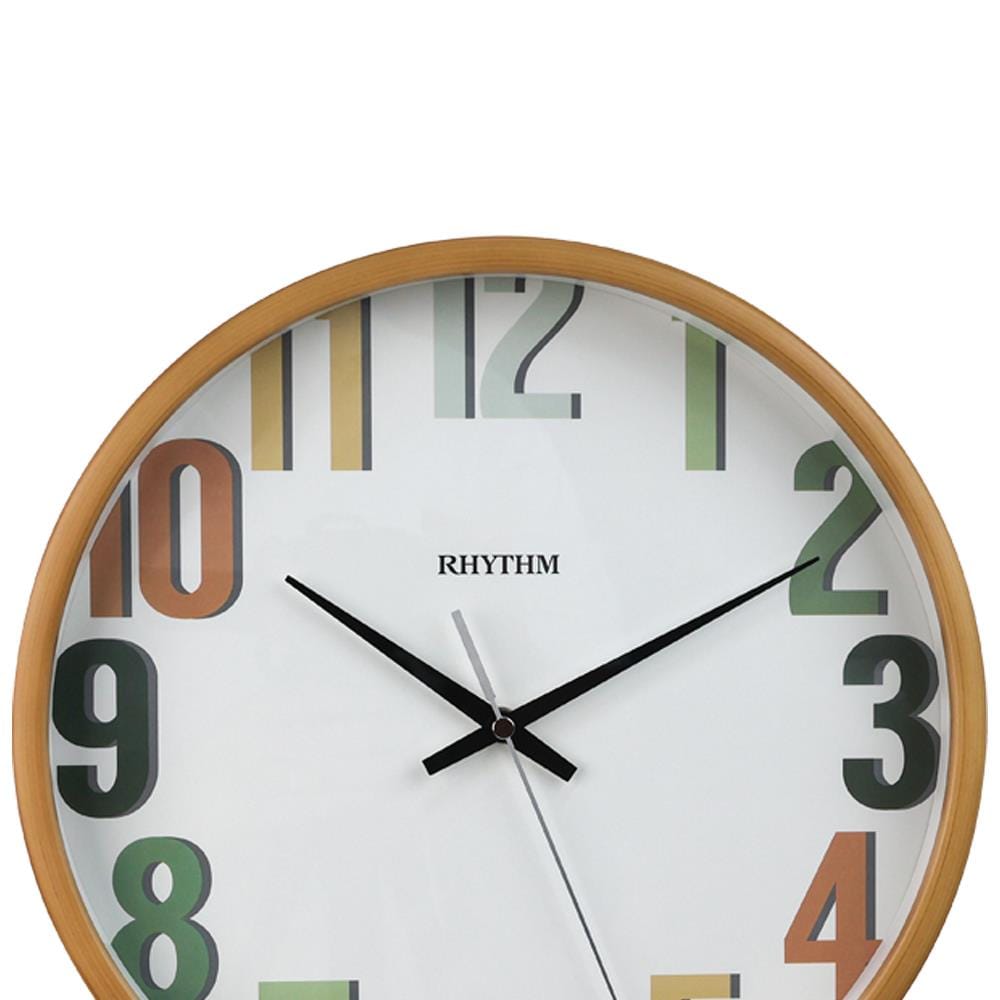 นาฬิกาแขวน RHYTHM CMG140NR06 12 นิ้ว สีน้ำตาล