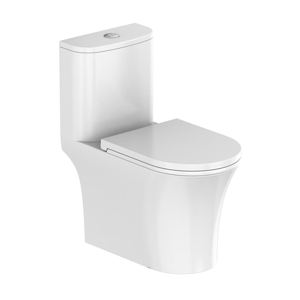 สุขภัณฑ์ 1 ชิ้น HAFELE 495.61.484 3/4.5 ลิตร สีขาว
