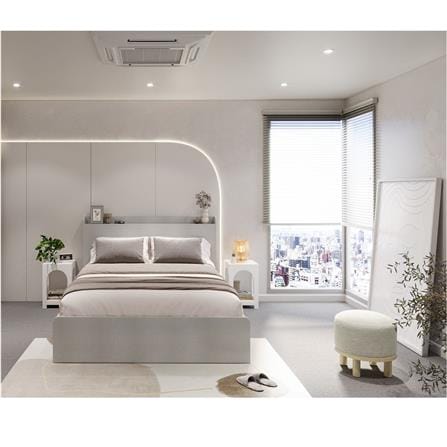 เตียง 3.5 ฟุต KONCEPT AIKO 19233702 สีขาว_4
