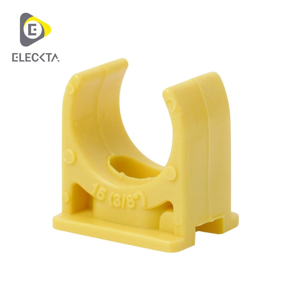 คลิปก้ามปู ELECKTA 3/8 นิ้ว สีเหลือง (แพ็ก 4 ชิ้น)