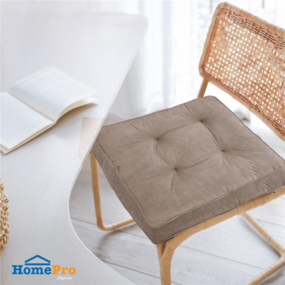 เบาะรองนั่ง HOME LIVING STYLE DORF 22X22 นิ้ว สีน้ำตาล